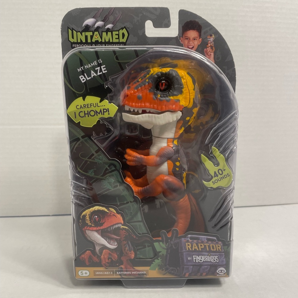 Fingerlings Untamed Raptor - “BLAZE” - Interactive Collectible Toy By WowWee